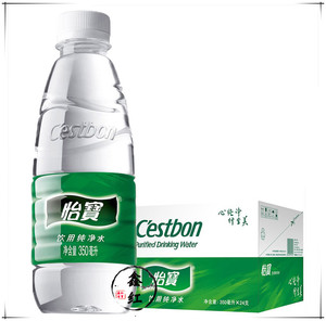 怡宝饮用水纯净水350mlX24瓶整箱 饮用水非矿泉水小瓶会议用水