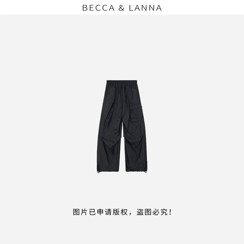 朵姐甄选 D0249 女士夏季休闲百搭轻薄轻户外工装伞兵裤 女装