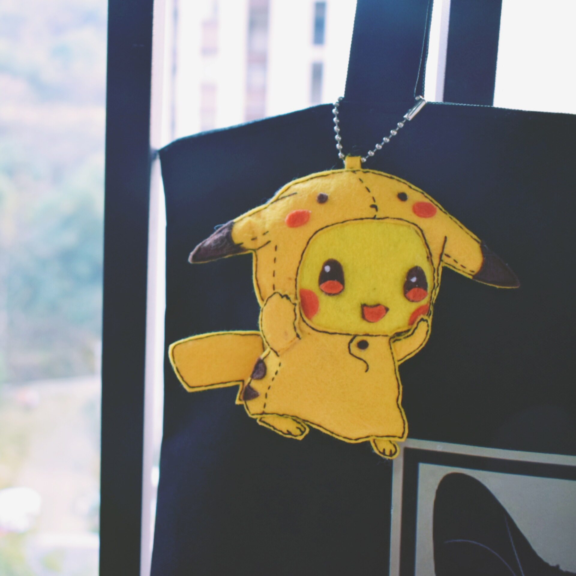 不织布材料包精灵宝可梦皮卡丘挂件 创意日本动漫周边手工包包配