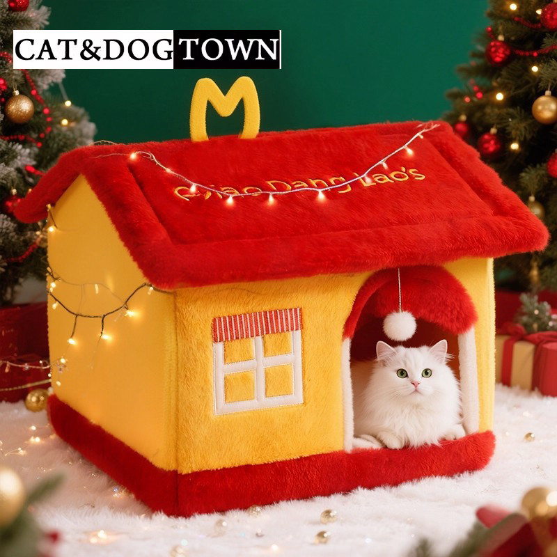 日本猫窝冬季保暖封闭式可拆洗四季通用狗窝猫床猫屋幼猫宠物房子