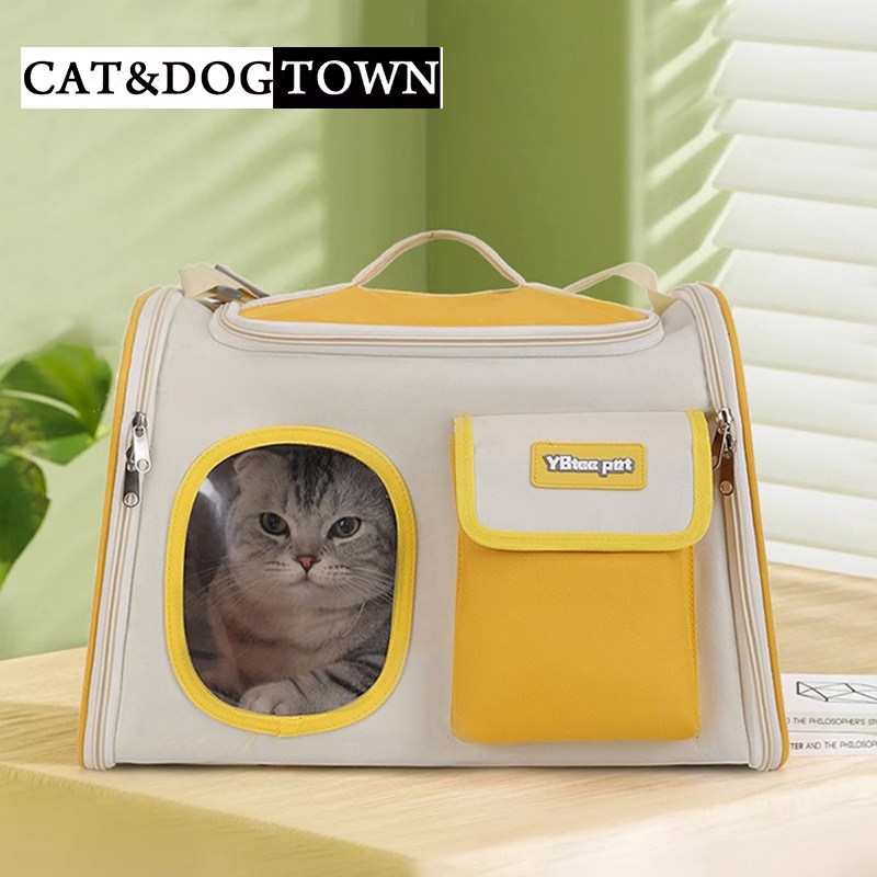 日本猫书包外出便携猫背包防应激猫包大容量四季通用手提式斜挎包