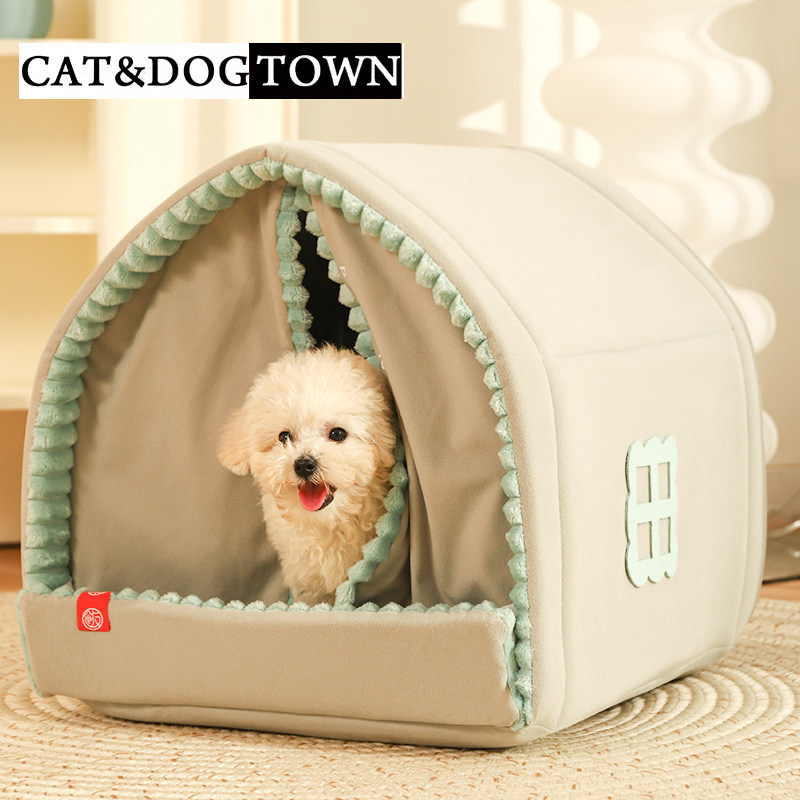 日本猫窝冬季保暖封闭式小型狗窝