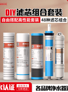 家用10寸PP棉活性炭RO膜三级五级过滤器直饮机净水器通用滤芯套装
