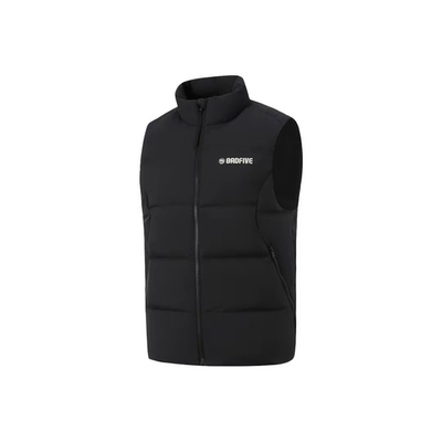 李宁反伍 BADFIVE  立领品牌LOGO字母车缝线  羽绒马甲  男款