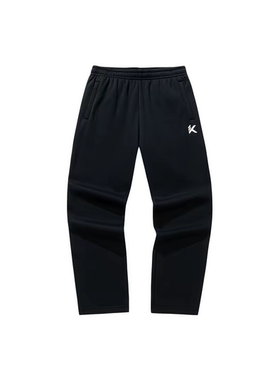 安踏KT运动裤长裤男士冬季新款加绒篮球训练跑步卫裤针织直筒裤子