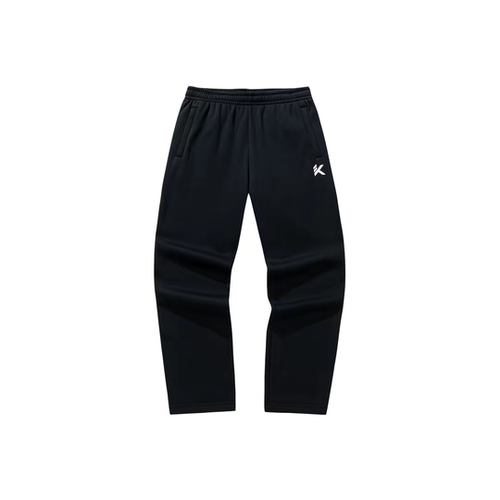 安踏KT运动裤长裤男士冬季新款加绒篮球训练跑步卫裤针织直筒裤子