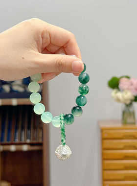 【绿铃铛】绿色清新 铃铛手串3029