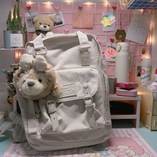 Doughnut双肩包16L甜甜圈石色蓝莲花大容量超轻书包电脑包马卡龙