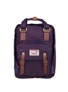 Doughnut甜甜圈16L双肩包书包葡萄紫色ins超火电脑包复古学生书包