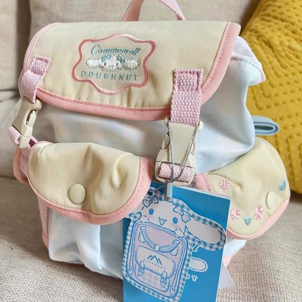 Doughnut甜甜圈玉桂狗限定三丽鸥大耳朵狗联名书包双肩包斜挎包
