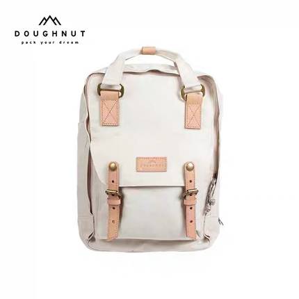 Doughnut都乐甜甜圈双肩包大容量电脑包超轻书包石色布林重生环保