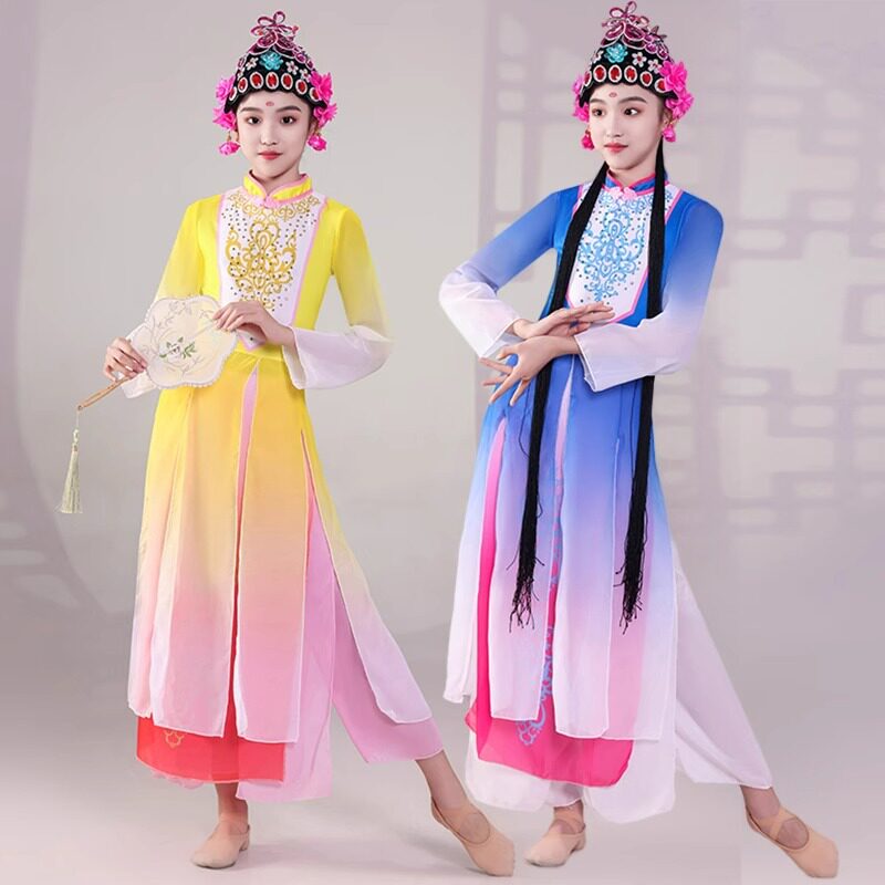 粉墨花旦演出服儿童戏曲梨花颂俏花旦表演服装女童中国风赤伶
