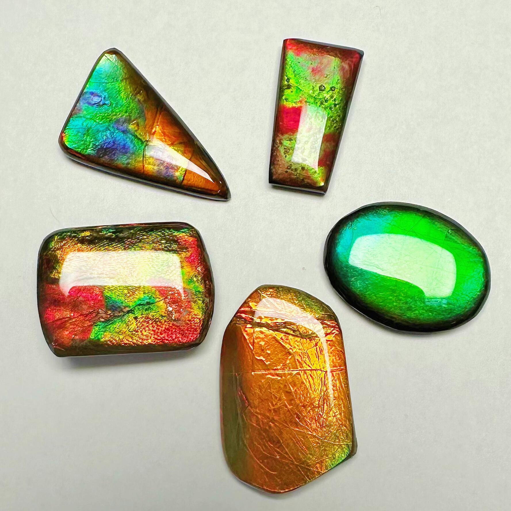 天然加拿大斑彩石树脂面裸石 吊坠 挂件 手链