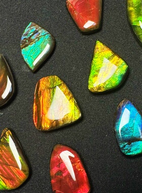 清仓特价｜天然加拿大斑彩石树脂面裸石 吊坠