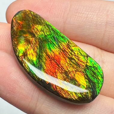 羽毛丝丝多彩斑彩石 树脂面裸石