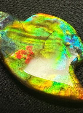 大尺寸树脂面斑彩石裸石 吊坠胸针