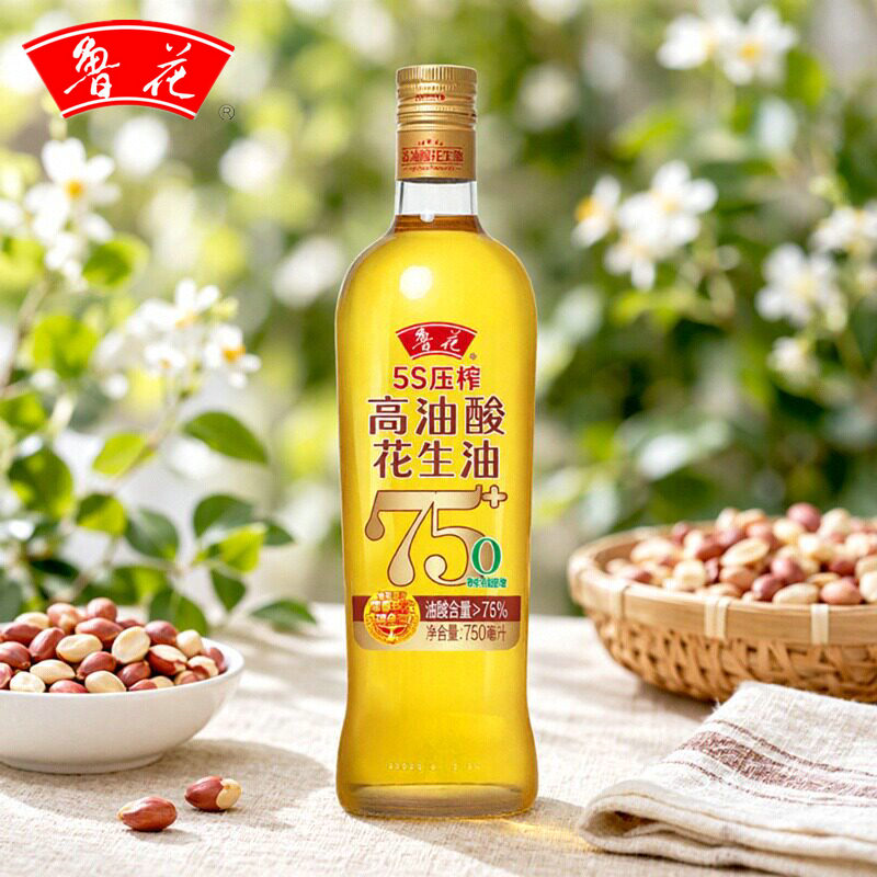 鲁花高油酸5S压榨一级花生油小瓶图片