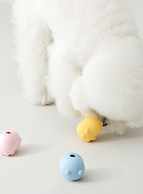 现货~[HaBe]biteme可爱小熊乳胶漏食藏食狗狗玩具韩国代购