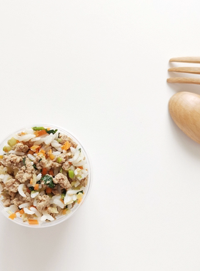 手工鲜食[HaBe]肉末果蔬炒饭新鲜狗粮猫粮零食韩国专业营养师配比