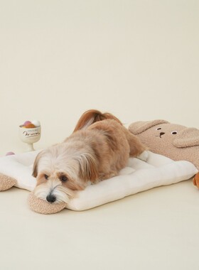 预定~[HaBe]韩国PETBORN毛绒狗狗睡垫宠物垫子 韩国代购