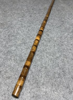 长度 1.2米直径1.8到1.9精美老竹子把玩 实心竹金丝竹手杖登山杖