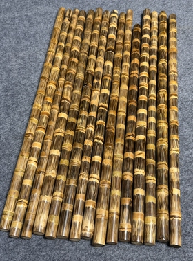 实心龙血金丝竹棍手工打磨密节实心竹子料长60直径2.1到2.3