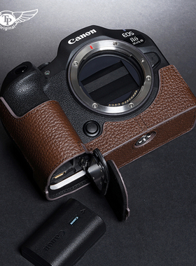 TP原创真皮佳能EOS R5 R6 ii相机包R63皮套R62保护套R52手柄配件