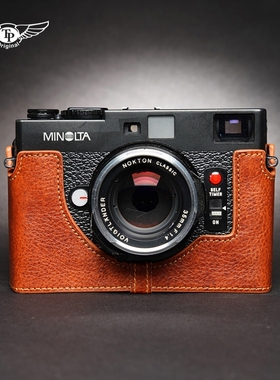 台湾TP 美能达CLE相机包Minolta cle真皮套胶片机保护套手工牛皮