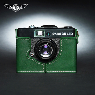 TP原创 Rollei禄来35LED真皮套B35保护套复古胶片相机包 手工牛皮
