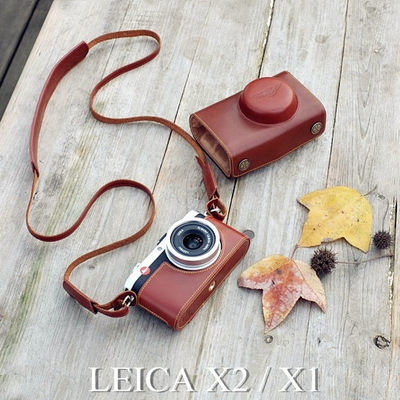 台湾tp手工真皮leicax2x1相机包