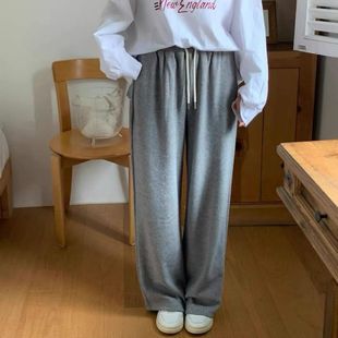 卫裤 韩国东大门25年春季 百搭松紧腰抽绳休闲裤 时尚 女a160 新款