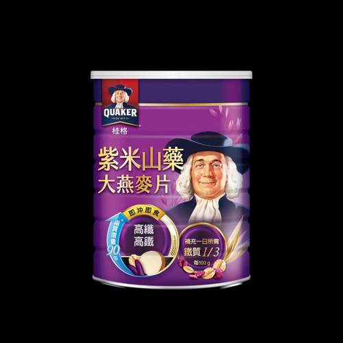 台湾进口桂格紫米山药燕麦片孕妇糖尿人中老年人营养早餐食品
