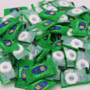 上选糖果薄荷糖网红糖果老式强劲型海盐清凉圈圈糖口气清新糖500g