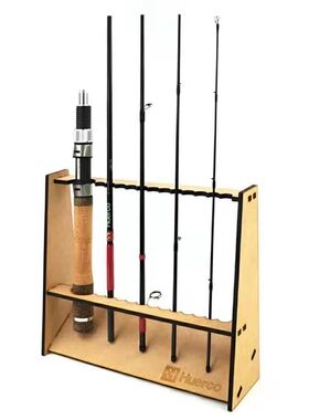 Huerco 多节竿专用小竿架 桌面鱼竿架