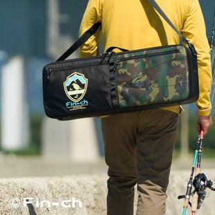 Fin ch竿包多功能鱼竿收纳包钓鱼渔具包专为飞机托运设计轻便竿包