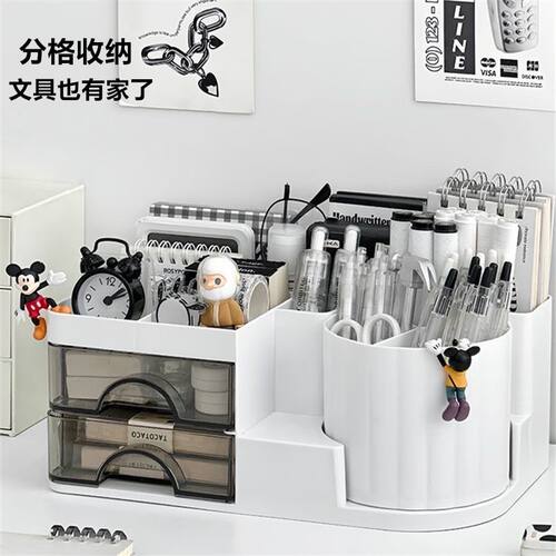 文具书桌学生置物架面旋转