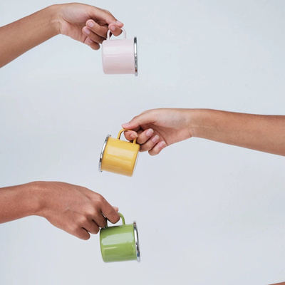 搪艺匠老式纯色搪瓷杯