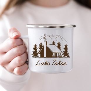 搪艺匠美式 复古露营户外马克杯家用咖啡奶茶搪瓷水杯子高颜值 经典