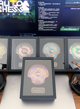 DOTA2手办刀塔2周边TI11本子不朽盾冠军盾肉山剑圣SF至宝公仔摆件