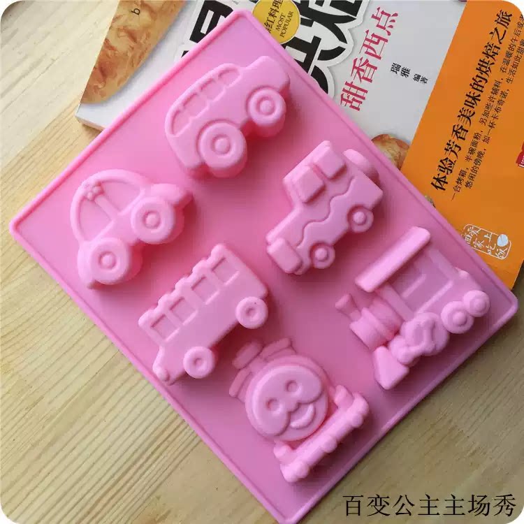 托马斯汽车火车头蛋糕硅胶烘焙模