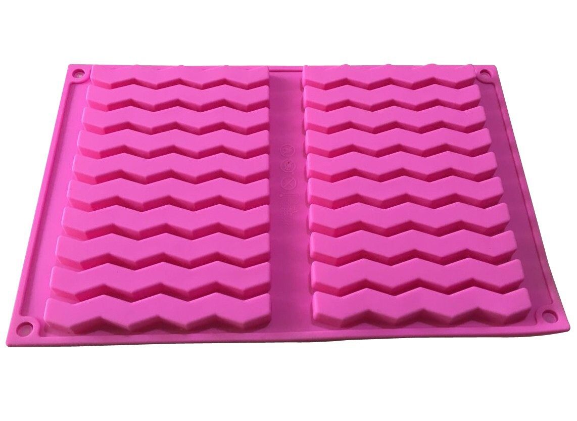 20孔波浪纹家用DIY巧克力糖果棒食品级硅胶长条饼干烤箱烘培模具,厨房/烹饪用具,烘焙模具,淘宝优惠券,粉丝福利购,淘宝优惠卷