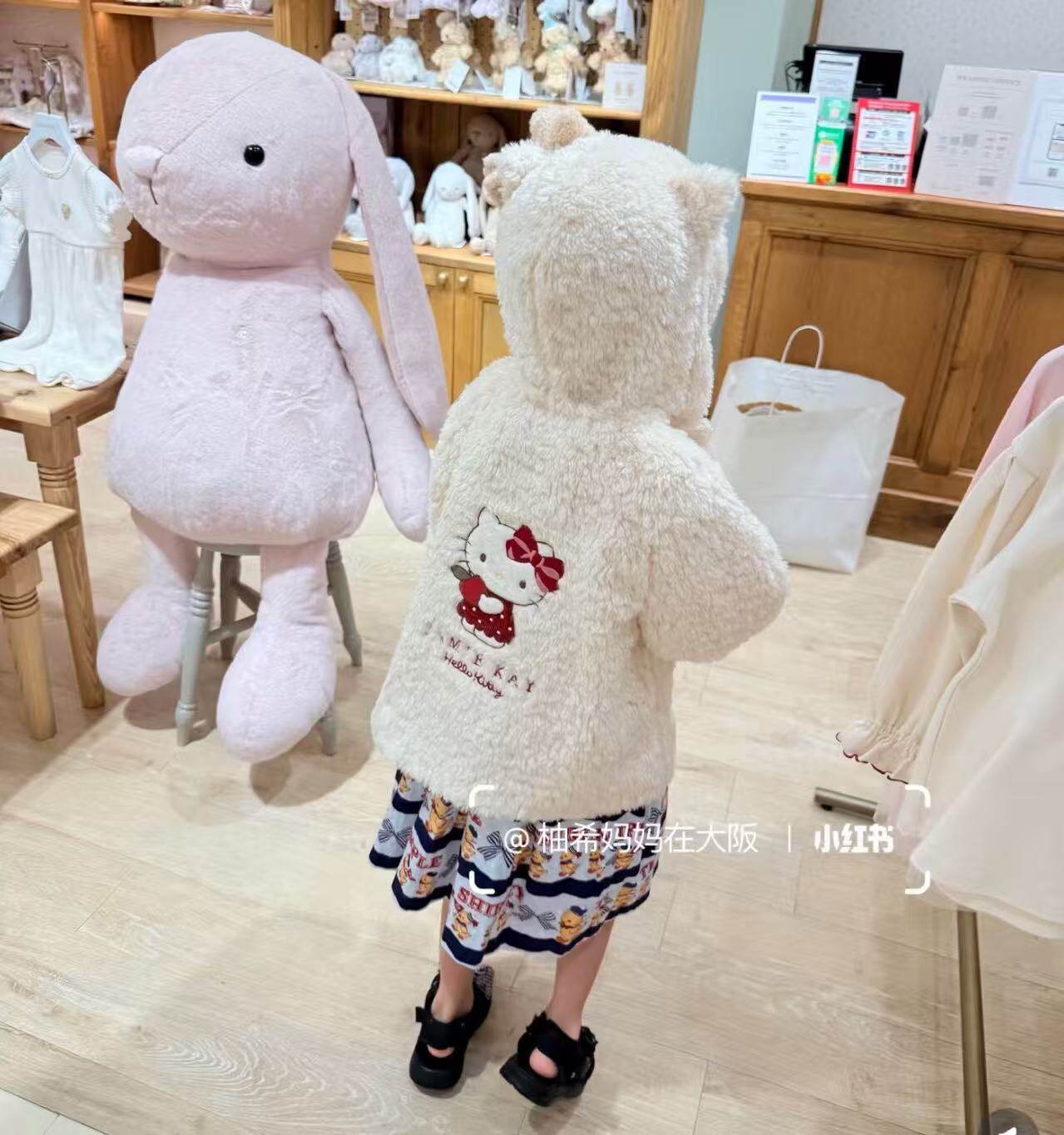 预11月中发贵牌JK联名卡通冬季外套 女童毛毛儿童秋冬外套
