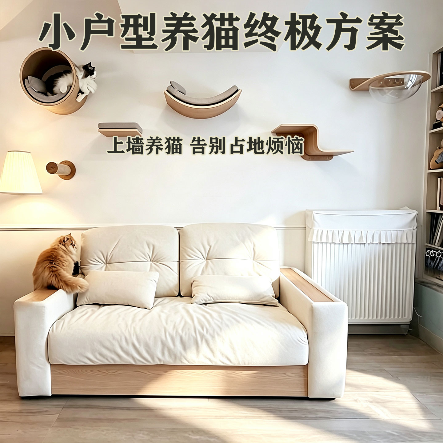 设计师「沙发猫墙」上墙猫爬架墙猫爬架