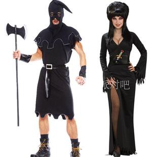 COS万圣节舞会服装鬼节角色装扮服装死神披风恶魔服刽子手服杀手