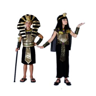 万圣节COS希腊埃及儿童法老王武士艳后王子公主服装