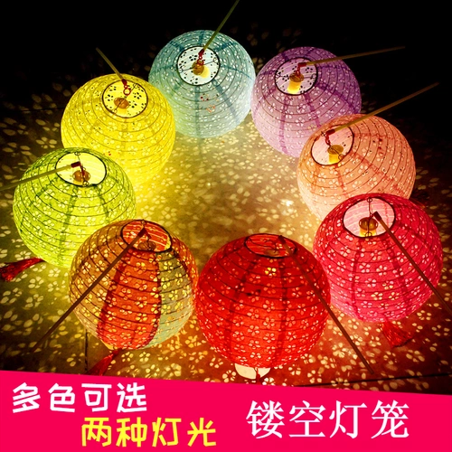 Портативная лампа, фонарь, складная красная цветная бумага, люстра, «сделай сам»