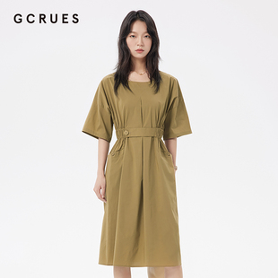 显瘦气质裙G04X08A1242 CC家居控 gcrues休闲连衣裙女夏韩版