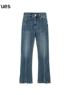 GCRUES蓝色牛仔裤女秋季新款 G02C02A1042