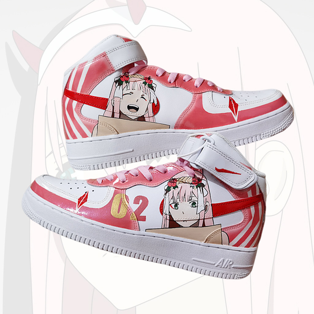 手绘代画定制篮球鞋子af1改色动漫darling02国家队情侣二次元diy