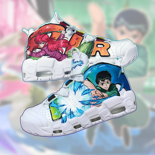 幽游白书漫画DIY手绘aj1球鞋定制